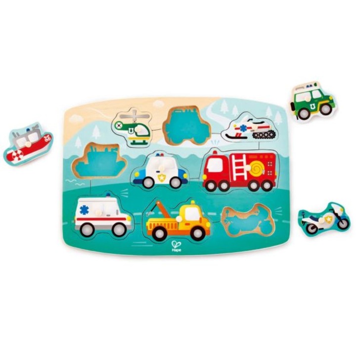 Hape - Fogantyús puzzle - Járművek