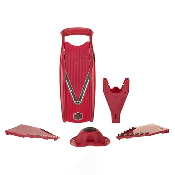 Razatoarea Borner V5 cu suport de placute, Rosie Razatoarea Borner V5 cu suport de placute, Rosie