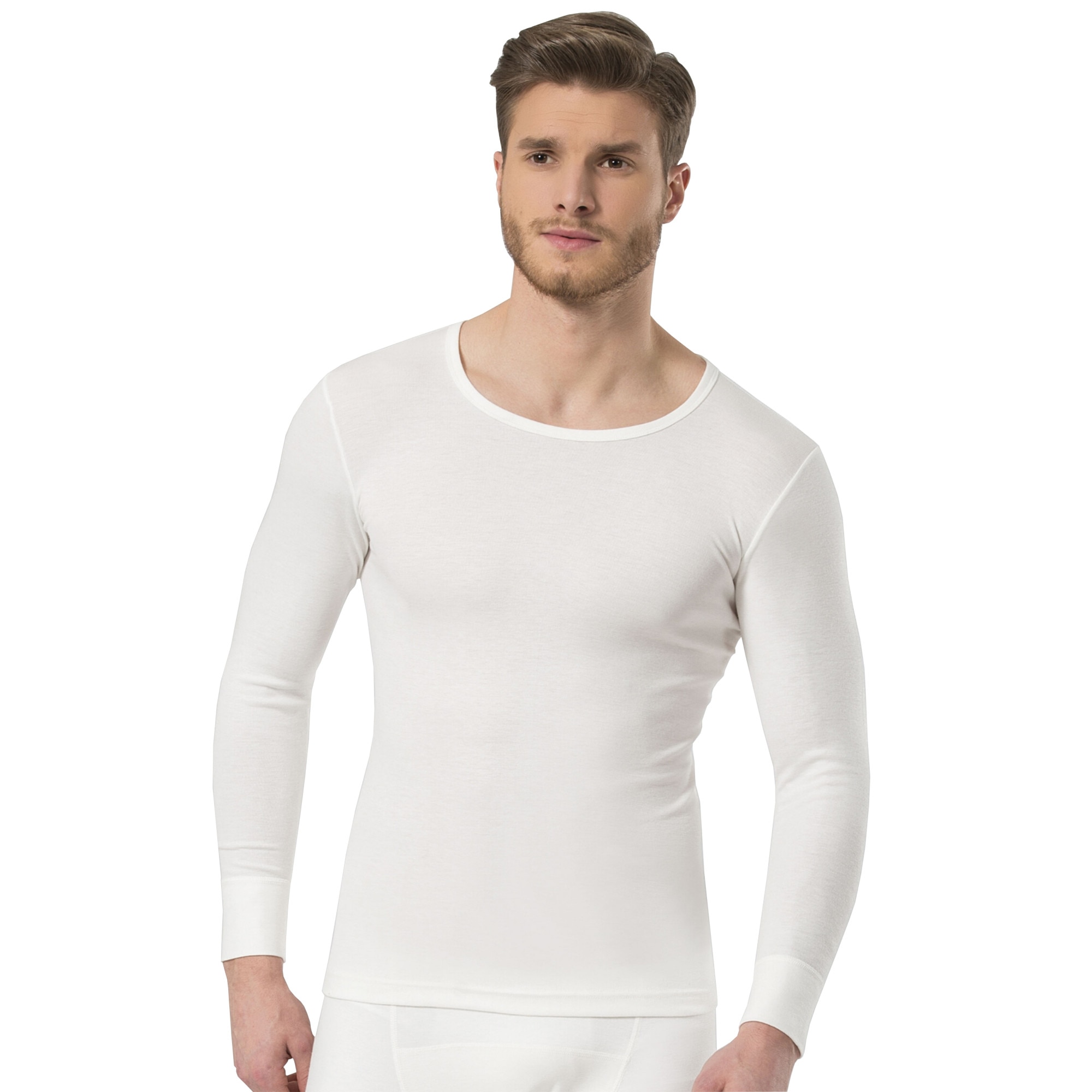 Bluza termica barbati, Turen, Thermal Active, Alb