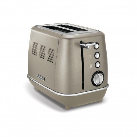 Тостер Morphy Richards, 850W, 7 нива на изпичане, 2 филии, Платина ...