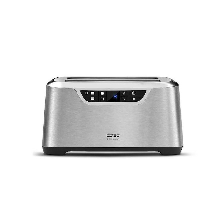 Тостер Caso Novea 2777 1600W, 4 нива на изпичане 4 филии, Сив