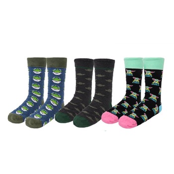 Set 3 Perechi Sosete, Star Wars The Mandalorian - Baby Yoda, 35-41, Multicolor Set 3 Perechi Sosete, Star Wars The Mandalorian - Baby Yoda, 35-41, Multicolor