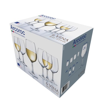 Set 6 pahare vin rosu Arcoroc Vina, 260 ml Set 6 pahare vin rosu Arcoroc Vina, 260 ml
