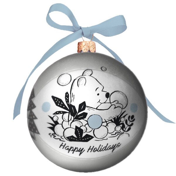 Glob luminos pentru Craciun cu led, Disney Winnie - Happy Hollidays, Multicolor, 7cm