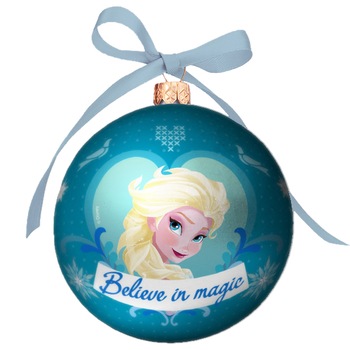 Glob luminos pentru Craciun cu led, Disney Frozen - Believe In Magic, Multicolor, 7cm Glob luminos pentru Craciun cu led, Disney Frozen - Believe In Magic, Multicolor, 7cm