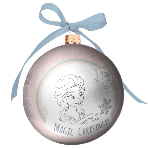 Glob luminos pentru Craciun cu led, Disney Frozen - Magic Christmas, Multicolor, 7cm