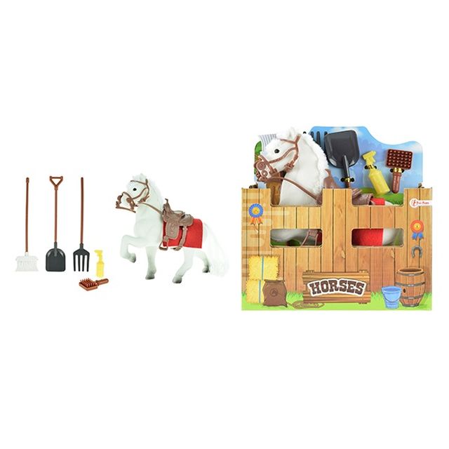 Set Cal alb, 15 cm, Toi-Toys