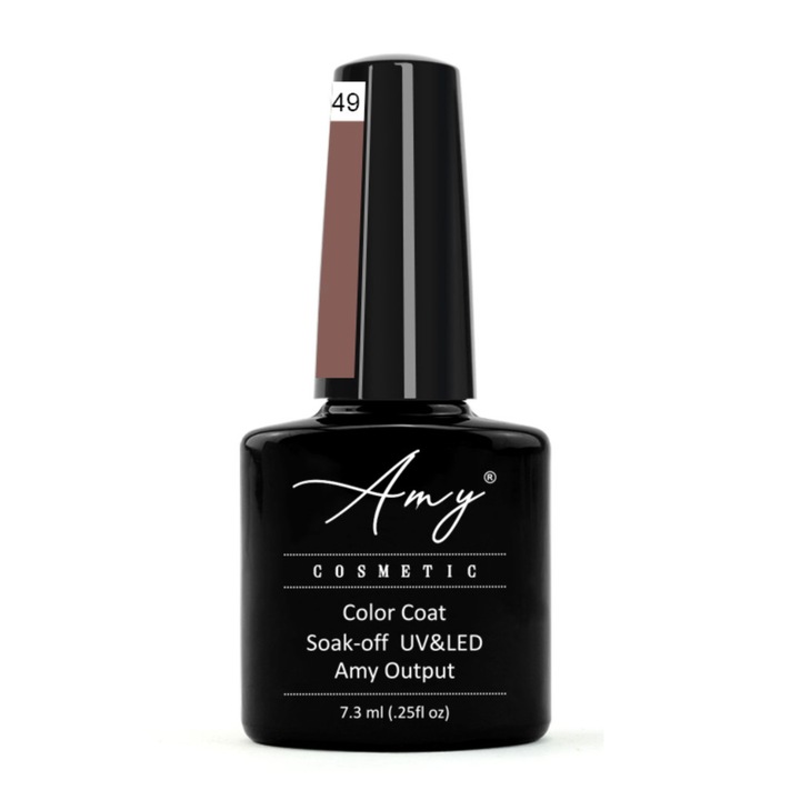 Oja semipermanenta, Amy Cosmetic 49, Maro, 7.3ml