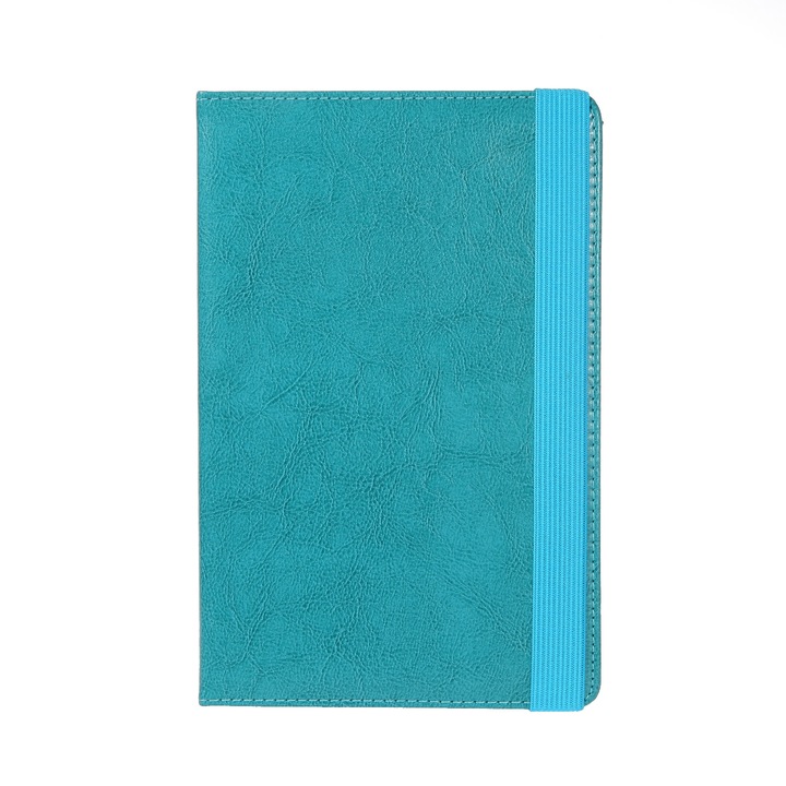 Husa de protectie tableta 360 ° Universala, 8’’, Piele ecologica, Albastru deschis