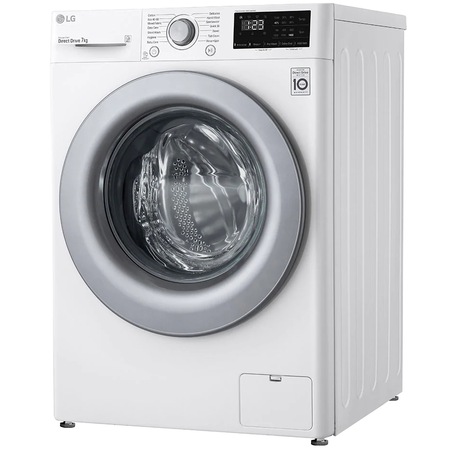 Masina spalat rufe LG F4WN207N4E, 7 kg, 1400 RPM, Clasa D, Inverter Direct Drive, Smart Diagnosis, Alb