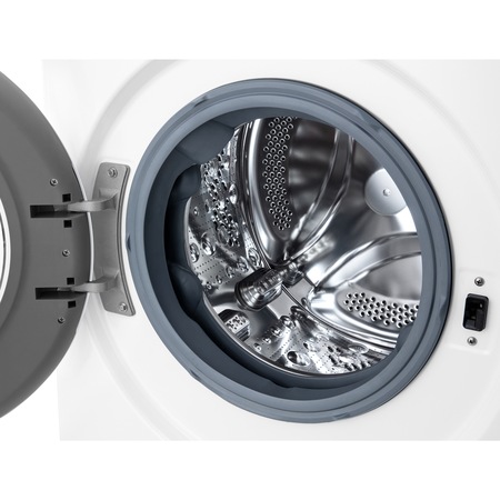 Masina spalat rufe Slim LG F2WN2S6S3E, 6.5 kg, 1200 RPM, Clasa E, Inverter Direct Drive,Steam, Smart Diagnosis, Alb