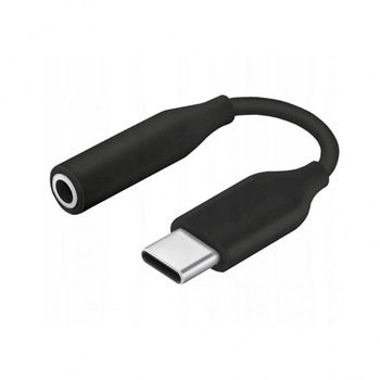 Cablu adaptor USB Type-C la mufa jack 3.5mm, pentru microfon si casti, negru, PlanetPhone Cablu adaptor USB Type-C la mufa jack 3.5mm, pentru microfon si casti, negru, PlanetPhone