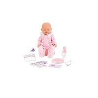 Bebelus 43 cm cu haine de iarna si olita Warm Baby