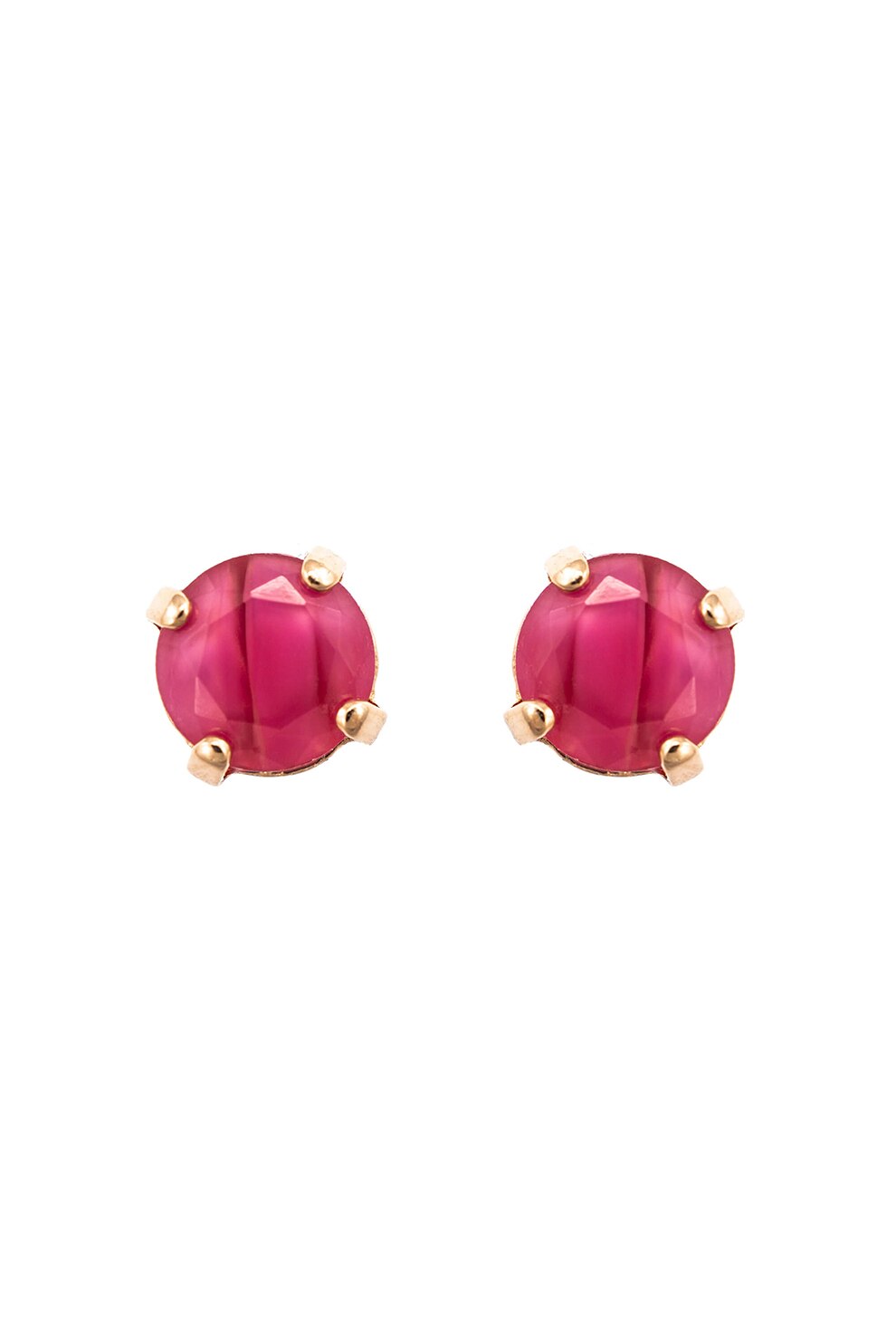 Roxannes - Mariana Jewellery, Cercei placati cu aur de 24k si decorati cu cristale , Roz/Auriu