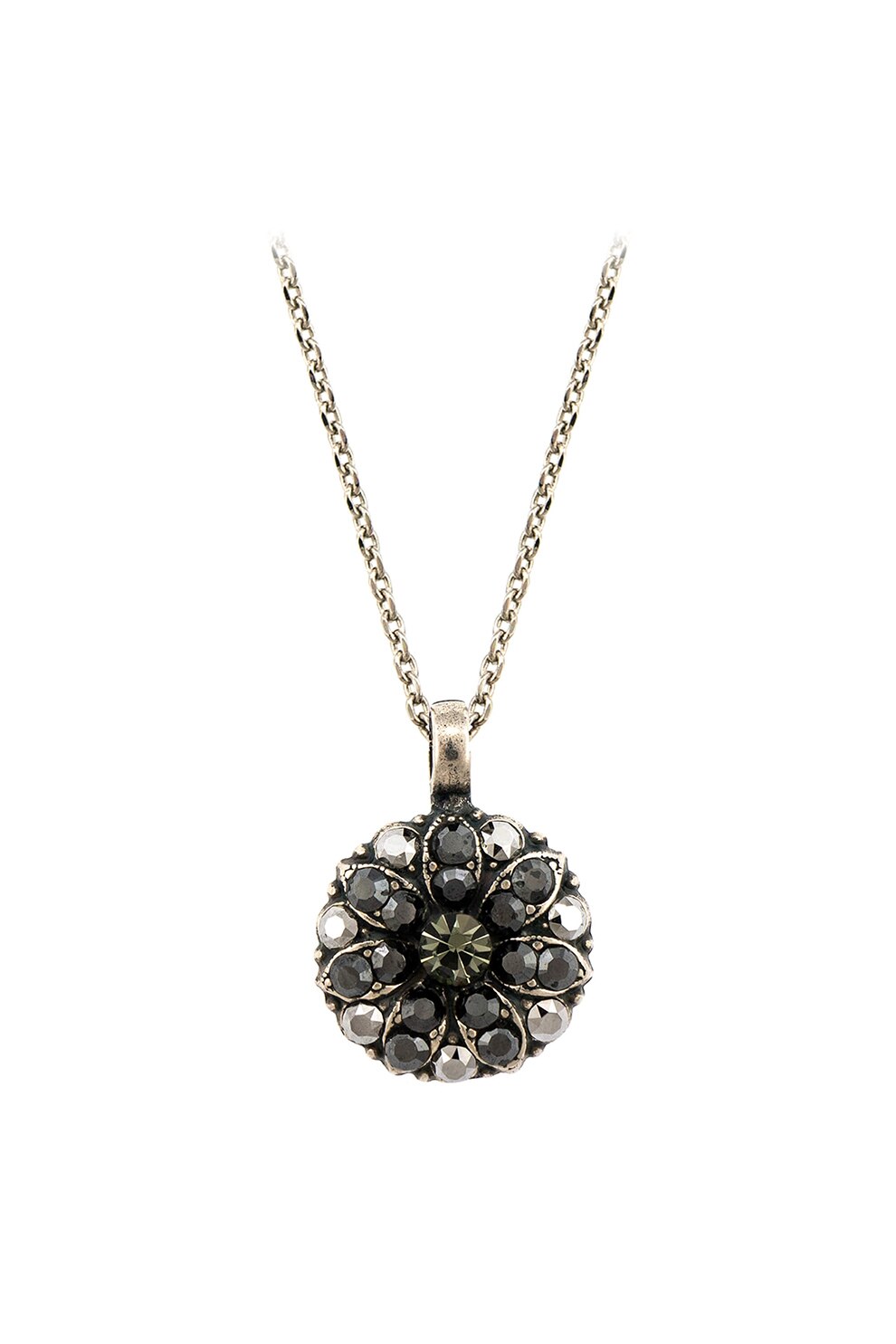 Roxannes - Mariana Jewellery, Colier placat cu argint 925 si pandantiv cu , Argintiu/Negru