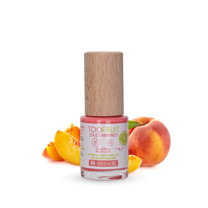 Детски лак за нокти TOOFRUIT JOULES MIMINES,Праскова, +5 години, 10 мл