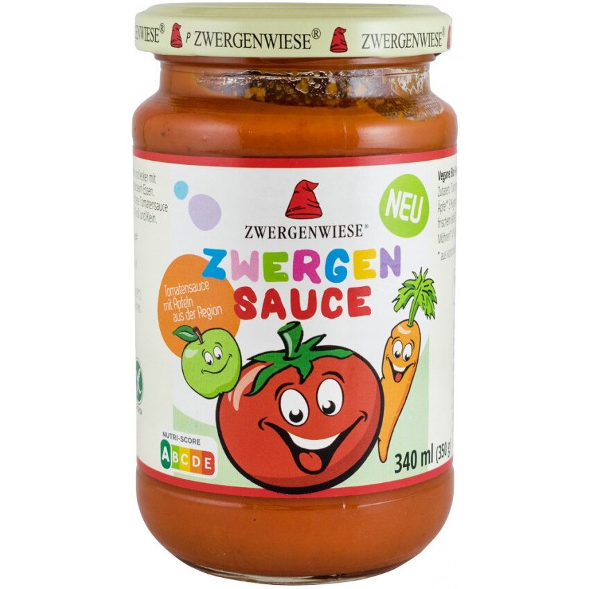 Sos de rosii cu mere Zwergen Sauce, bio, Zwergenwiese, 350 g
