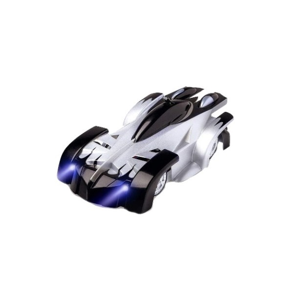 Masinuta cu telecomanda Magic , neagra, Merge pe podea, pereti, tavan si geam