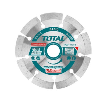 Disc debitare beton diamantat Total, 125 mm Disc debitare beton diamantat Total, 125 mm