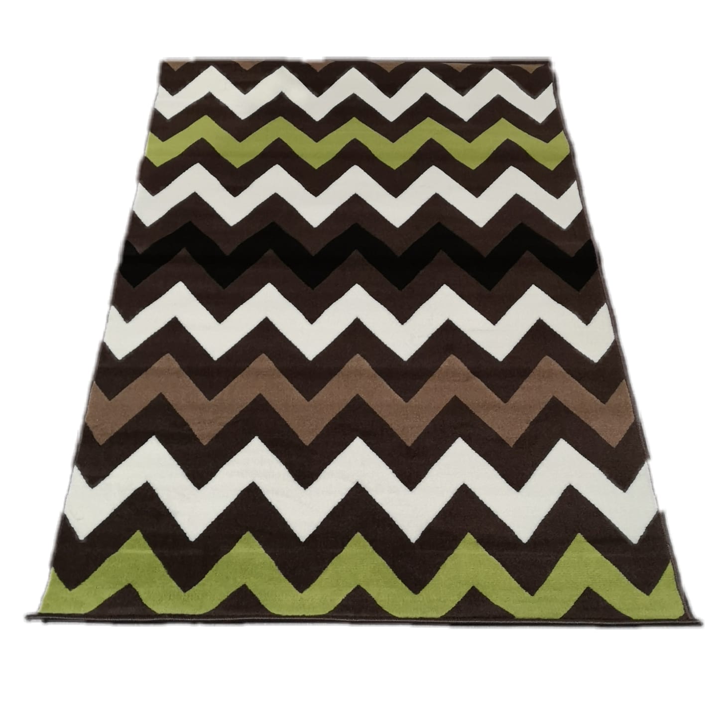 Covor camera verde maro 120x170 cm