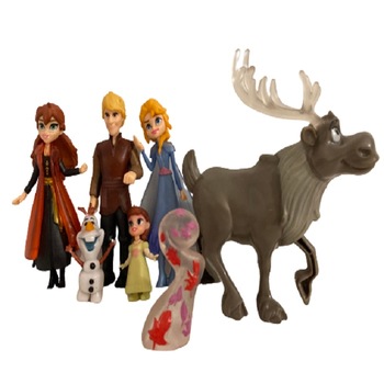 Set 7 figurine tip Frozen 2 ,multicolor 7 cm Set 7 figurine tip Frozen 2 ,multicolor 7 cm