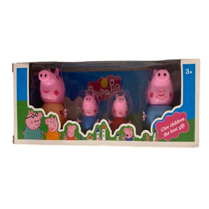 Set 4 figurine tip Peppa Pig multicolor