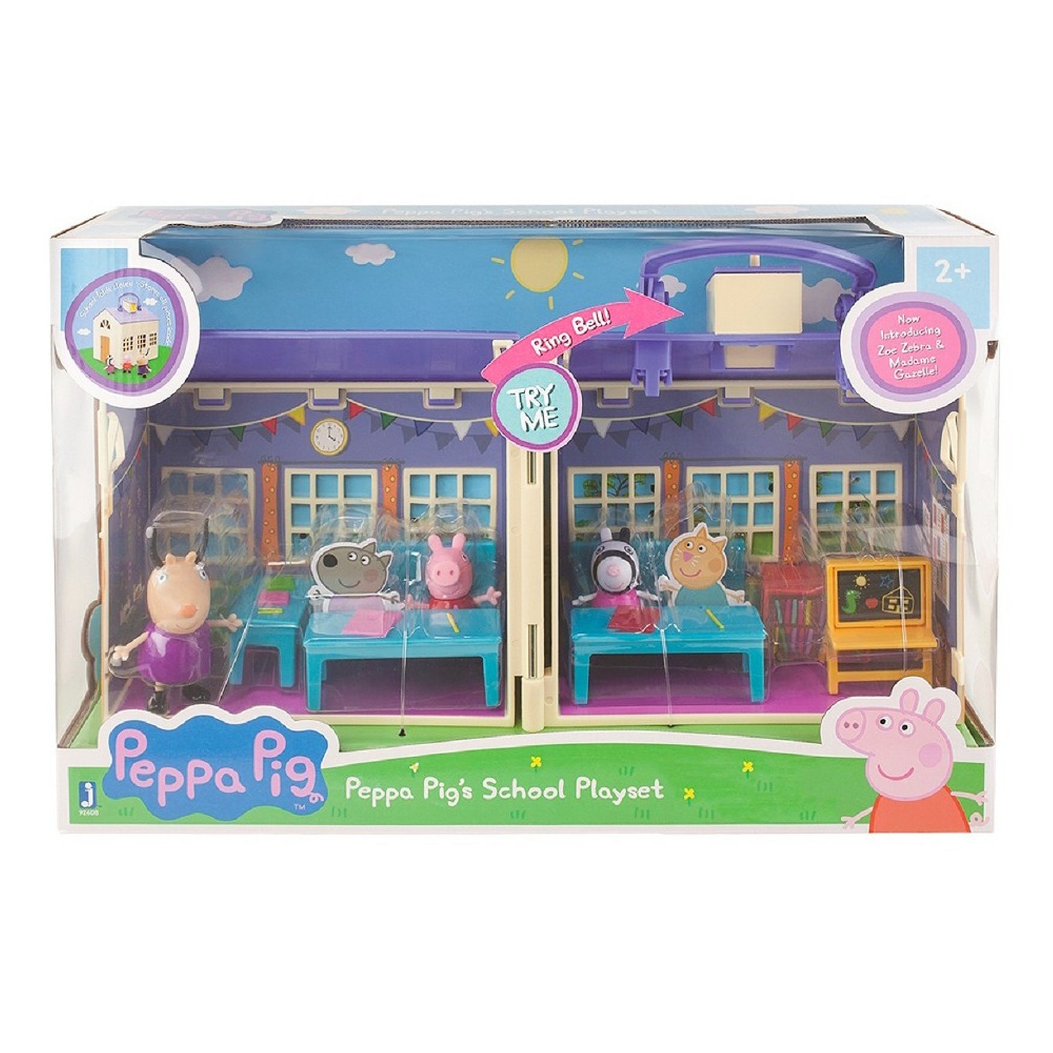 Set de joaca Peppa Pig la scoala si 3 figurine