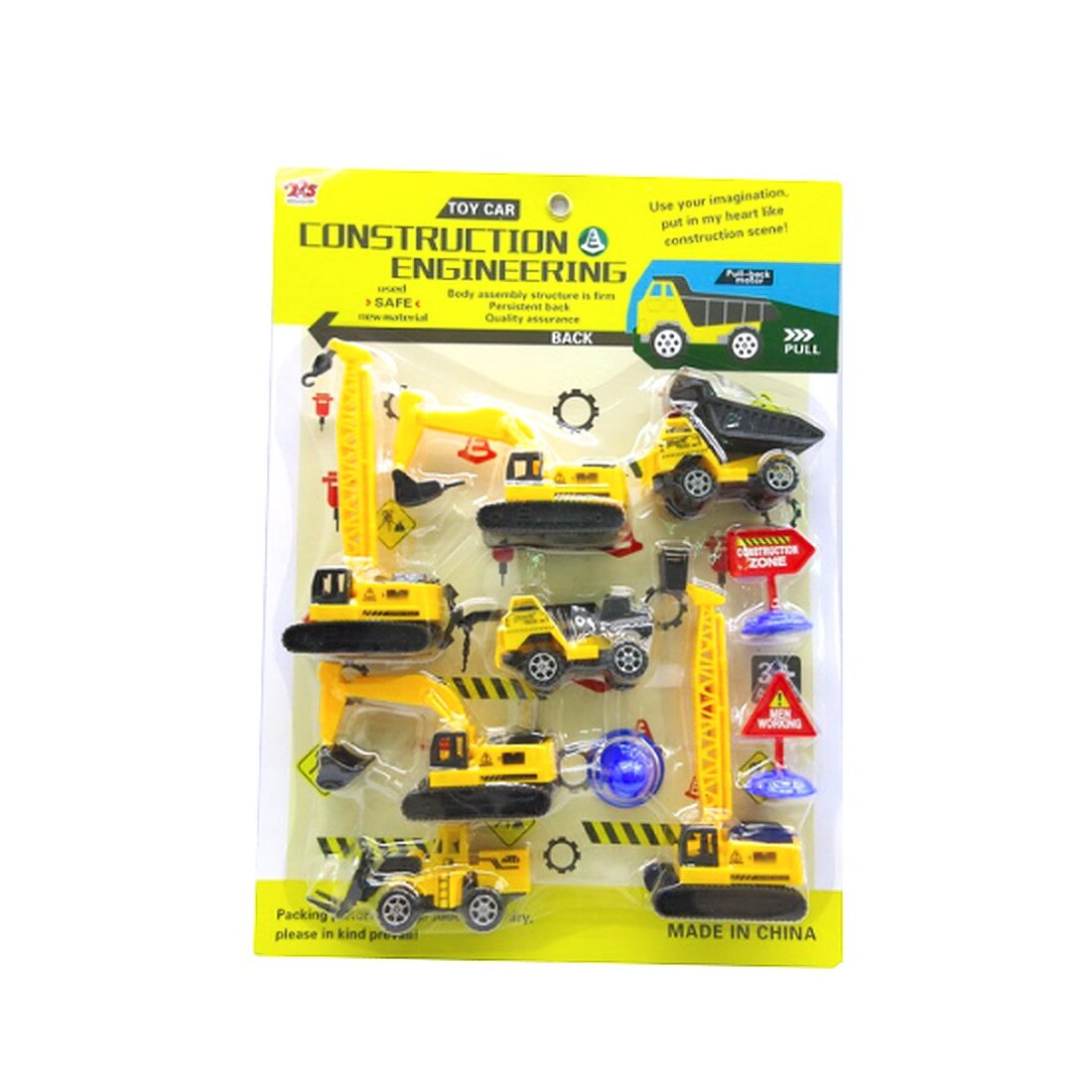 Set utilaje de constructii din plastic,25x19 cm,3 ani +