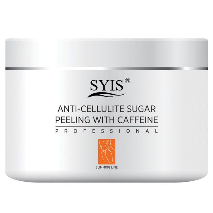 Антицелулитен скраб със захар и кофеин SYIS Professional 500 g