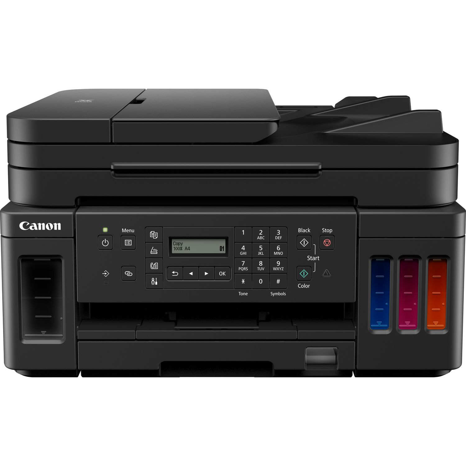 Multifunctional inkjet color Canon, Megatank G7050, ADF, Ethernet, Wi-Fi, Copiere, Scanare, Fax, Duplex, A4, 4800 x 1200 dpi