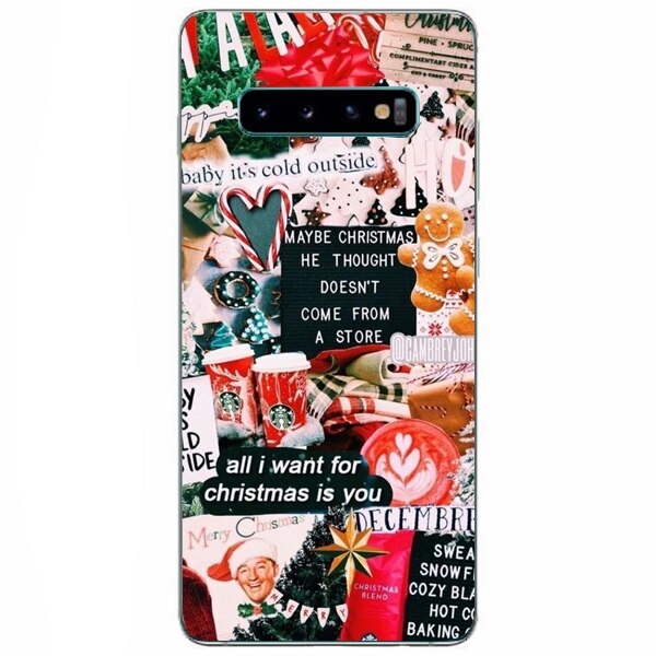 Husa din Silicon, Craciun Baby is Cold pentru Samsung Galaxy S10, Multicolor