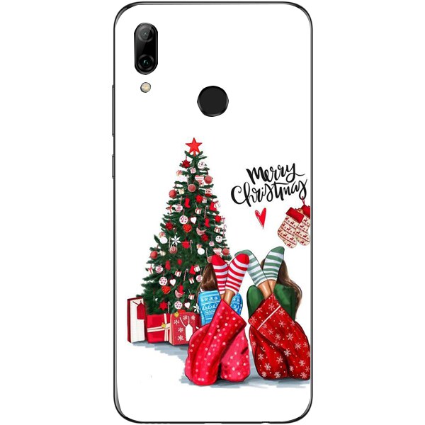 Husa din Silicon, Craciun BFF Christmas pentru Huawei P30 Lite, Multicolor