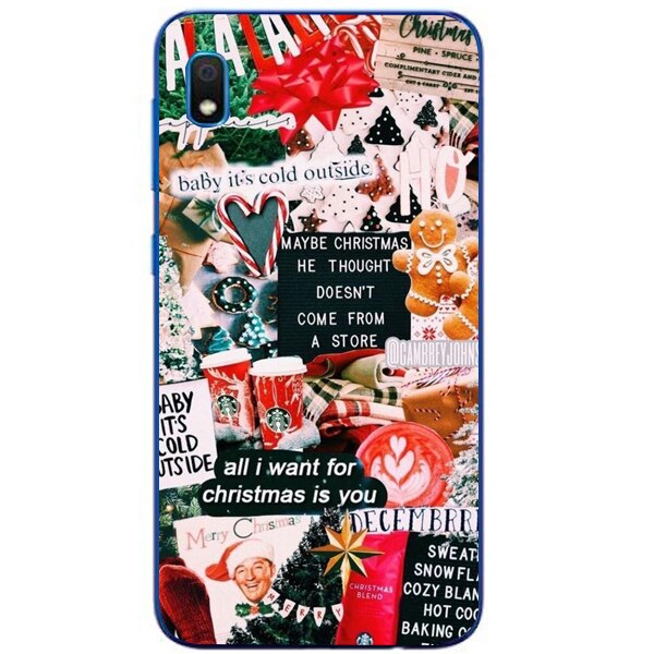 Husa din Silicon, Craciun Baby is Cold pentru Samsung Galaxy A10, Multicolor