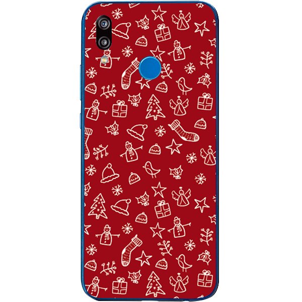 Husa din Silicon, Craciun Christmas Mix pentru Huawei P Smart Z, Multicolor