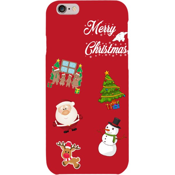 Husa din Silicon, Craciun Christmas Decorations pentru iPhone 6s, Multicolor