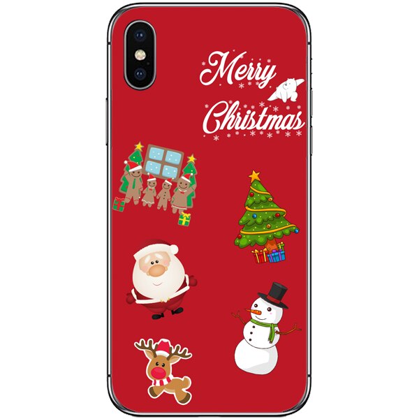 Husa din Silicon, Craciun Christmas Decorations pentru iPhone XS Max, Multicolor