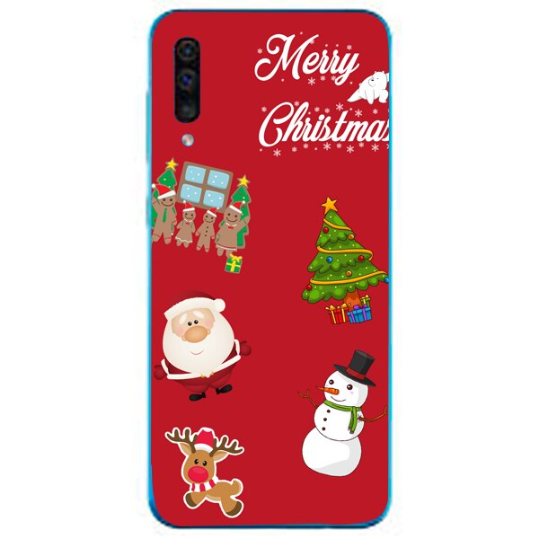 Husa din Silicon, Craciun Christmas Decorations pentru Samsung Galaxy A70, Multicolor
