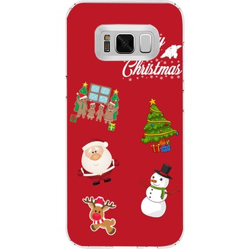 Husa din Silicon, Craciun Christmas Decorations pentru Samsung Galaxy S8, Multicolor Husa din Silicon, Craciun Christmas Decorations pentru Samsung Galaxy S8, Multicolor