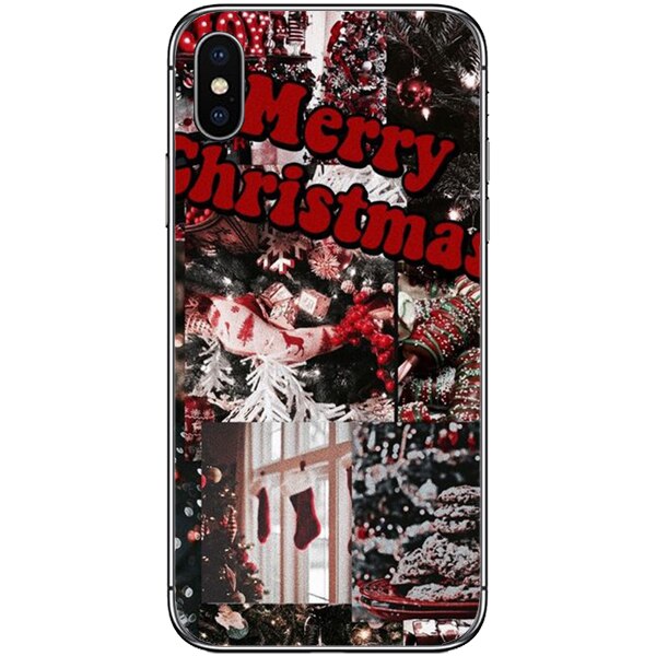 Husa din Silicon, Craciun Christmas Merry Christmas pentru iPhone XS Max, Multicolor