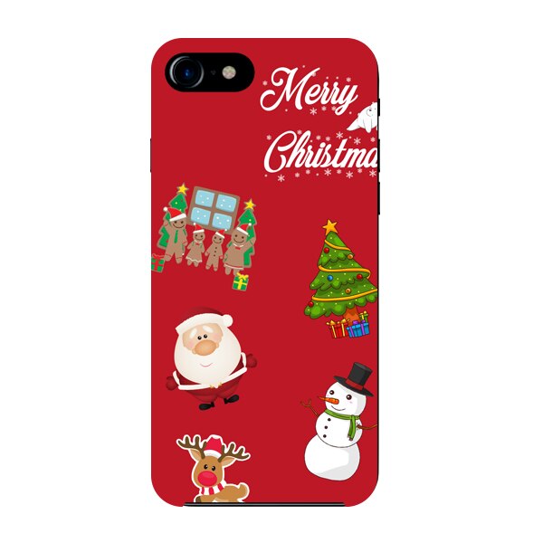Husa din Silicon, Craciun Christmas Decorations pentru iPhone 6s Plus, Multicolor