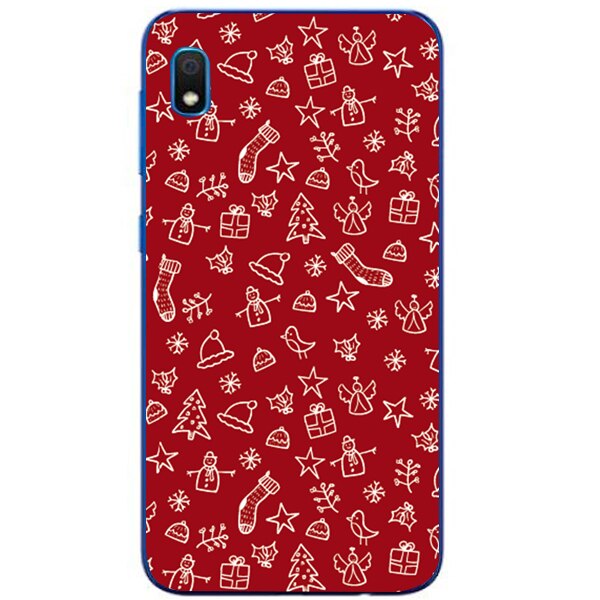 Husa din Silicon, Craciun Christmas Mix pentru Samsung Galaxy A10, Multicolor