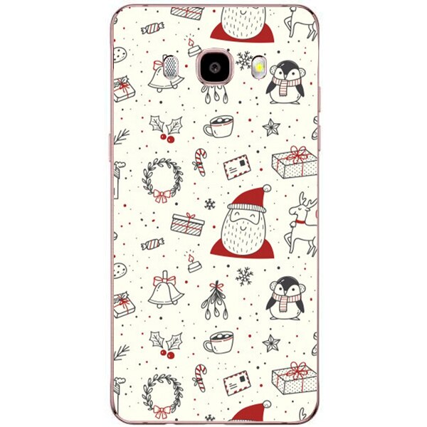 Husa din Silicon, Craciun Christmas Wall pentru Samsung Galaxy J5 (2016), Multicolor