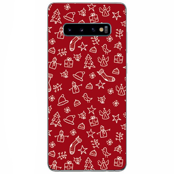 Husa din Silicon, Craciun Christmas Mix pentru Samsung Galaxy S10 Plus, Multicolor