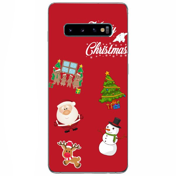 Husa din Silicon, Craciun Christmas Decorations pentru Samsung Galaxy S10, Multicolor