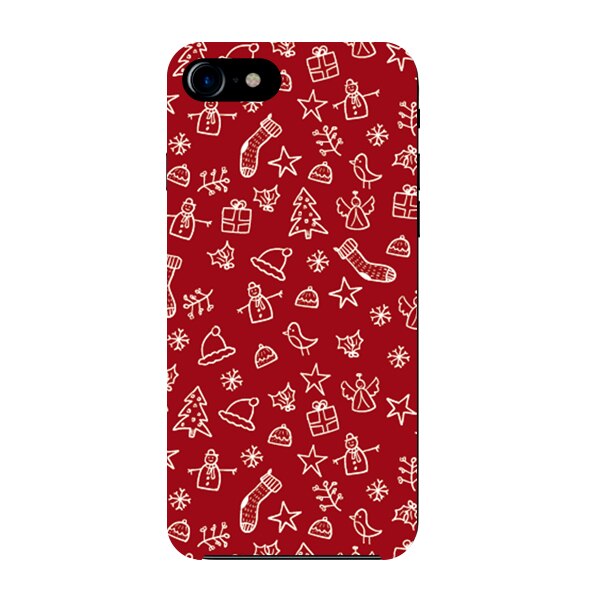 Husa din Silicon, Craciun Christmas Mix pentru iPhone 7 Plus, Multicolor