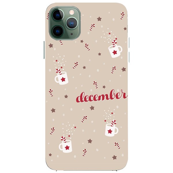 Husa din Silicon, Craciun December Vibes pentru iPhone 11 Pro, Multicolor