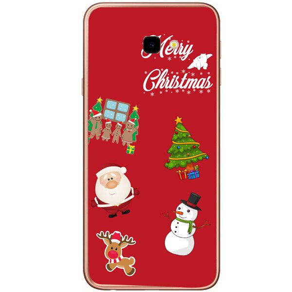 Husa din Silicon, Craciun Christmas Decorations pentru Samsung Galaxy J4 Plus, Multicolor