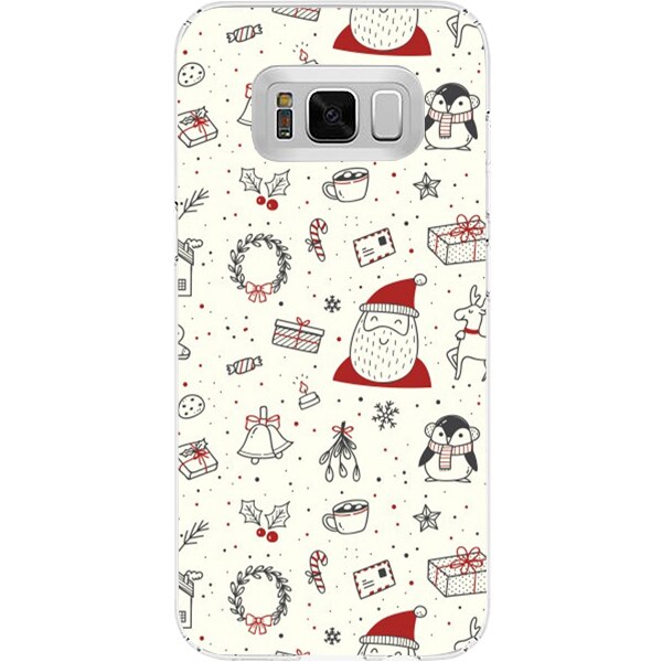 Husa din Silicon, Craciun Christmas Wall pentru Samsung Galaxy S8, Multicolor