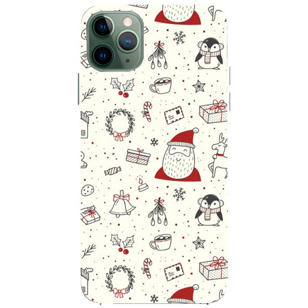 Husa din Silicon, Craciun Christmas Wall pentru iPhone 11 Pro, Multicolor