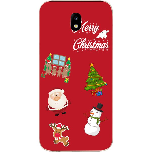 Husa din Silicon, Craciun Christmas Decorations pentru Samsung Galaxy J5 (2017), Multicolor